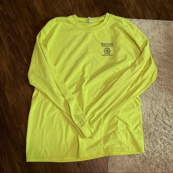 Neon Yellow Long Sleeve Tee - Picture 1 of 3